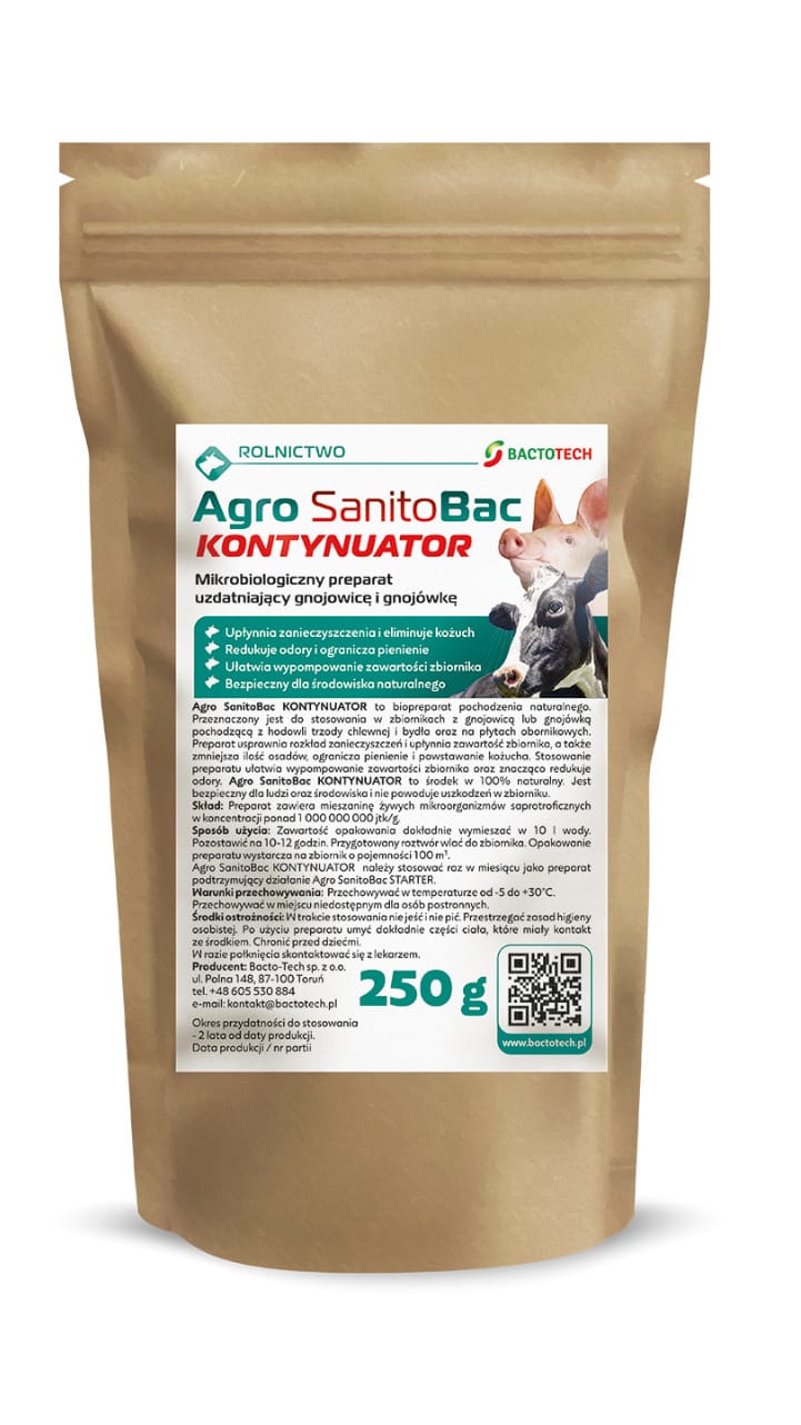 Agro SanitoBac CONTINUATOR - bac agro sanitobac kontynuator 250 bialy